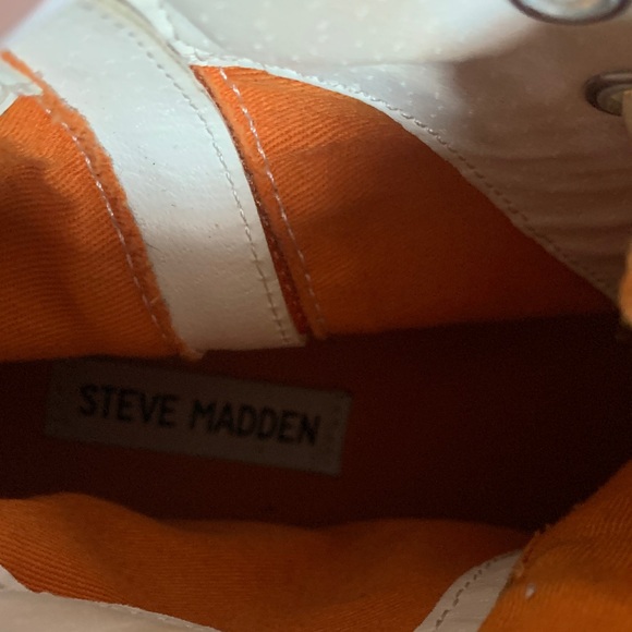 Steve Madden Orange and Silver High-Top Sneakers - Picture 4 of 4